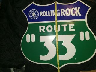 Metal Bar Sign Rolling Rock Route 33