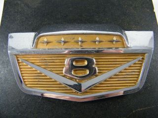 Vintage Ford Truck V8 Hood Emblem