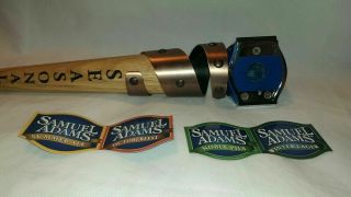 Sam Samuel Adams Seasonal Beer Tap Handle Copper Spiral Adjustable Man Cave