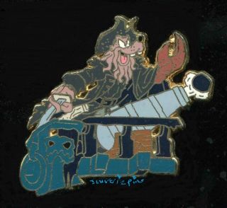 Potc Goofy With Cannon Pirate As Davey Jones Pirates Of The Caribbean Disney Pin