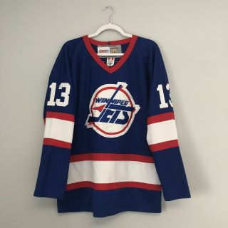 Teemu Selanne Winnipeg Jets Vintage Hockey Ccm Jersey Size Men’s 48