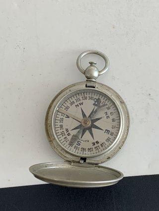Vintage WWII U.  S.  Military Field Gear Wittnauer Compass 3
