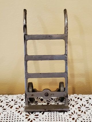 Vintage Salesman Sample Or Toy Hand Cart Truck Dolly Delivery 2 Wheeler