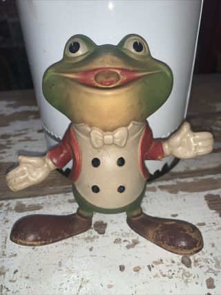 Vintage 1948 Rempel Froggy The Gremlin Frog Squeeze Toy Ed Mcconnell Akron Oh