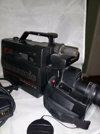Vintage Panasonic Af X8 Omnimovie Hq Vhs Ccs Camcorder.  And.