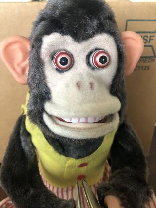 Vintage Daishin Japan Musical Jolly Chimp Toy Monkey - battery NOT corroded 2