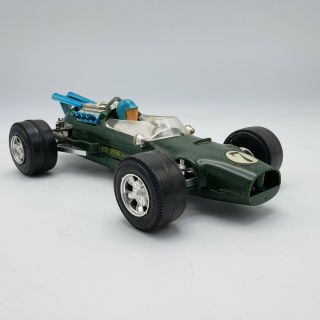 Vintage Toy Race Car Ak Made In Germany Stelco Green Ford Lotus F1 Car