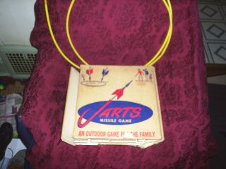 Vintage Jarts Missle Game / 2 Rings Lawn Darts