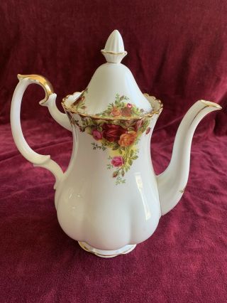 Vintage Old Country Roses Royal Albert Coffee Or Tea Pot