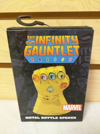 Marvel Infinity Gauntlet Metal Bottle Opener Magnet By Diamond Select Toys