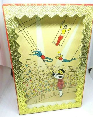 Vintage " Mystery Motion Man On The Flying Trapeze " Kinetic Acrobat Toy - Japan