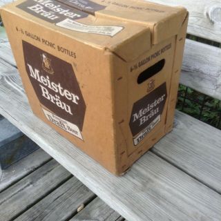 Vintage Meister Brau Beer Bottle Old Case Crate Box 3
