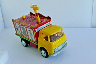 1957 Vintage Circus Truck Space Tin Toy Litho Japanese