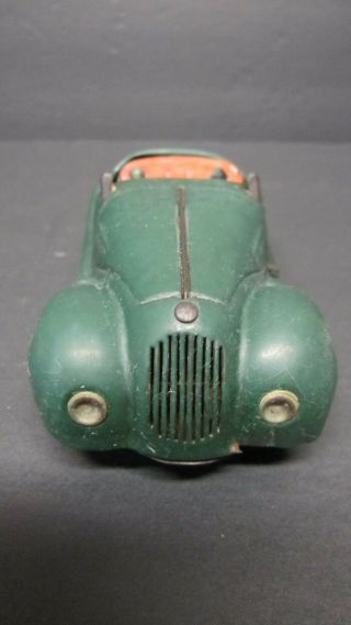 Vintage Green Schuco Examico 4001 Wind Up Toy Car Germany for Repair or Parts 2