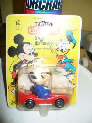 Matchbox Walt Disney Mickey Mouse In Sportscar Mip Vintage Diecast Toy