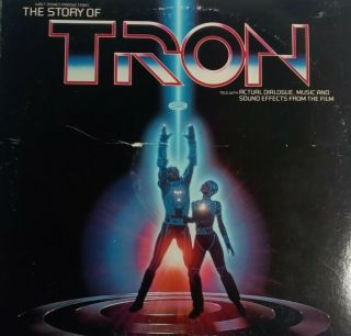 The Story Of Tron A Vintage Walt Disney Vinyl Record Film Audio Book