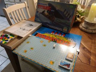 The Sinking Of The Titanic Board Game Vintage 1976 Ideal Toy Corp.