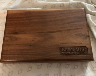 Bear Mgc Usa Wildlife Series Folding Knife In Wooden Box