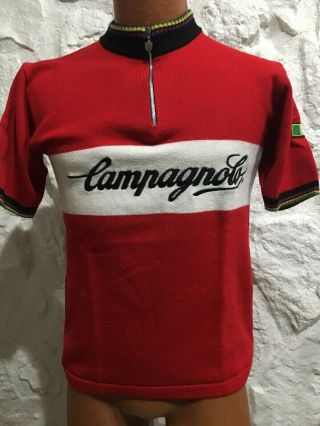 Campagnolo Heritage Vintage Wool Short Sleeve Cycling Jersey Medium