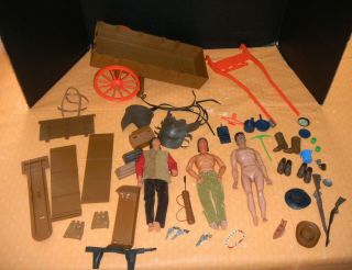 3 Vintage 1973 Gabriel Toys Lone Ranger Action Figures Dolls & Accessories