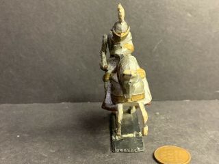 Vintage Lead Figure,  Knight on Horse with Moving Arm and Visor 3