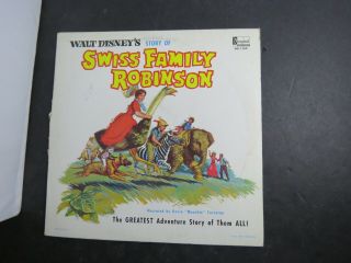 Disney - Story Of Swiss Family Robinson - Disneyland - Record Album - No.  Dq - 1280