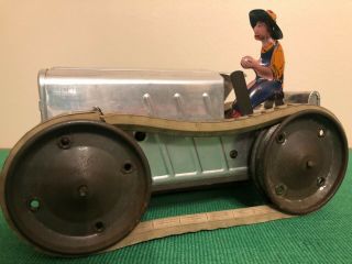 Vintage Louis Marx & Co Climbing Tractor And Farmer Does Not Run