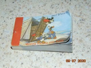 1986 Walt Disney Mickey Mouse / Donald Duck Moving Picture Flip Book