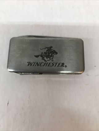 Vintage Winchester Stainless Steel Belt Money Clip Knife