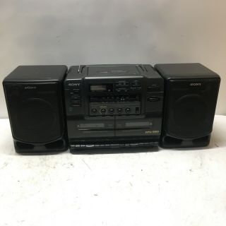 Classic Vintage Sony Cd Radio Cassette - Corder Cfd - 550
