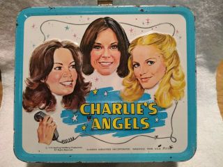 Vintage 1978 Charlies Angels Metal Lunchbox with Thermos 2