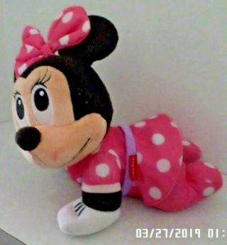Baby Minnie Mouse By Fischer Price Crawls,  Talks,  Plays Music