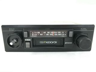 Vintage Audiovox Av - 3000 Car Stereo Am Fm Radio Tape Cassette Player No Knob