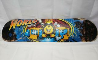 World Industries Vintage Skateboard Deck Flameboy Magician With Wet Willy