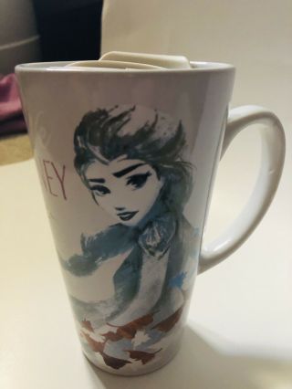 Disney Frozen Elsa Anna Believe In The Journey Travel Coffee Mug