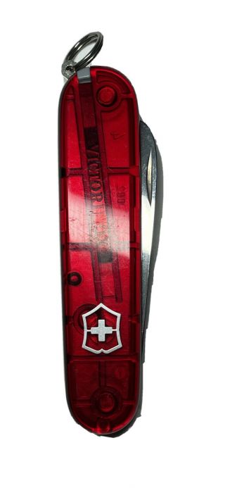Victorinox Bantam Red See - Thru With Round Butter Knife Style Blade 2