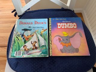 Walt Disney’s Dumbo1998 And Donald Duck’s Toy Sailboat 1954,  Little Golden Books