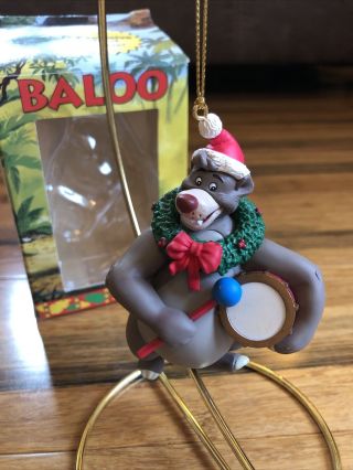 Vintage Disney The Jungle Book Baloo Christmas Ornament Grolier 