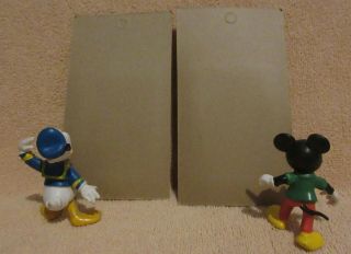 Vintage Walt Disney Goofy & Donald Duck Flex Lakeside Toys 1968 ON CARD 2