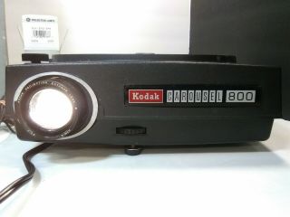Vintage Kodak Carousel 800 Projector With Remote,  Instructions,  Lens And Box 3