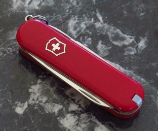 Victorinox Red Classic Whistle Swiss Army Knife, 3