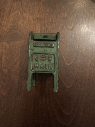 Vintage Hubley - Cast Iron U.  S.  Mail Mailbox Still Bank