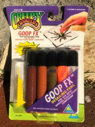 Plasti Goop Fx Creepy Crawlers Plasti - Goop Detailing Pens Official Toymax Jakks