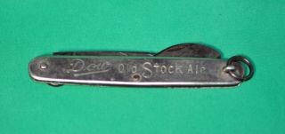 Dow - Old Stock Ale - Pocket Knife And Opener - Vintage