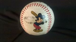 Walt Disney World Mickey Mouse Collectible Baseball Keep Your Eyes On The Ball