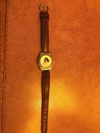 Disney Time Esmeralda Hunchback Of Notre Dame Watch Brown Wristband.