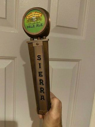 Sierra Nevada Draught Style Pale Ale 3 Sided Wooden Beer Tap Handle