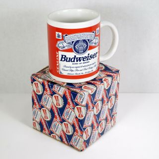 Vintage Budweiser Mug Official Anheuser Busch Product W/ Classic Logo