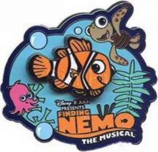 Nemo & Squirt Finding Nemo The Musical Logo Disney Pin