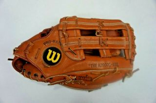 Vintage Wilson The A2000 Xxl Adult Pro Baseball Glove Rht Euc Made In Japan